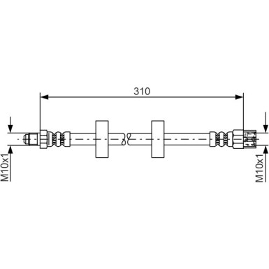 BOSCH | Bremsschlauch | 1 987 476 217