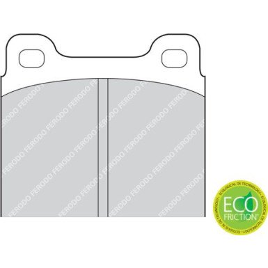 Ferodo | Bremsbelagsatz, Scheibenbremse | FDB2M