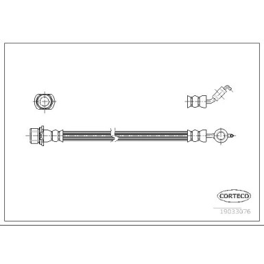 Corteco | Bremsschlauch | 19033076