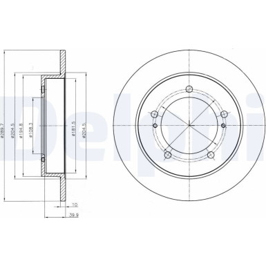 Delphi | Bremsscheibe | BG4289