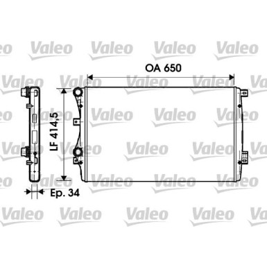 Valeo | Kühler, Motorkühlung | 732872