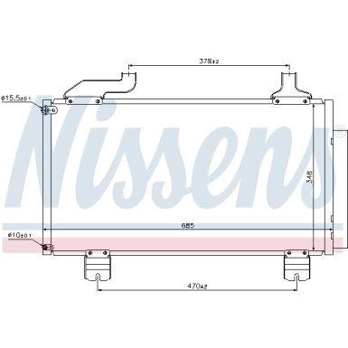 Nissens | Kondensator, Klimaanlage | 940114