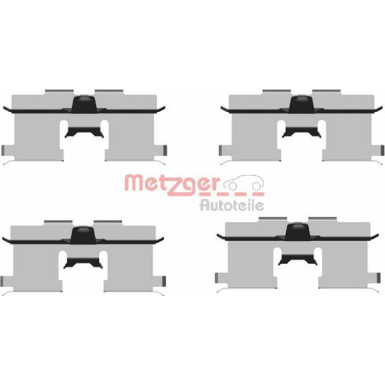 Metzger | Zubehörsatz, Scheibenbremsbelag | 109-1692