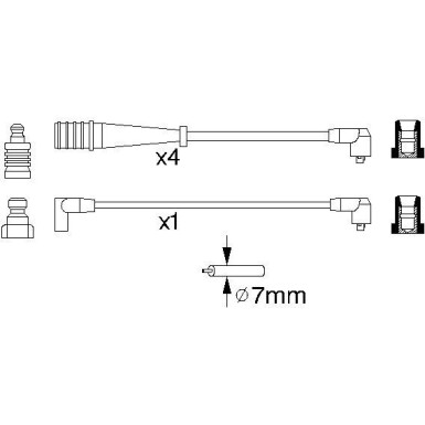 BOSCH | Zündleitungssatz | 0 986 356 704