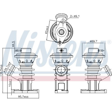 Nissens | AGR-Ventil | 98191