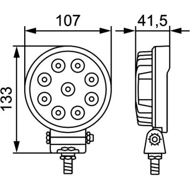 Hella | Arbeitsscheinwerfer | 1G0 357 101-012