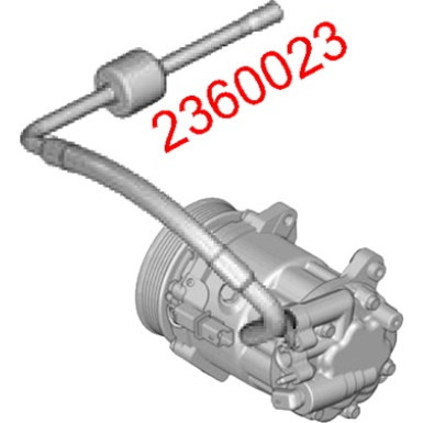 Metzger | Hochdruck-/Niederdruckleitung, Klimaanlage | 2360023