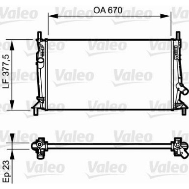 Valeo | Kühler, Motorkühlung | 734320