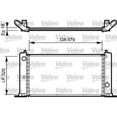 Valeo | Kühler, Motorkühlung | 734228