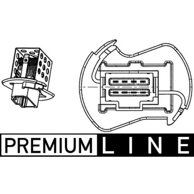 Mahle | Widerstand, Innenraumgebläse | ABR 90 000P