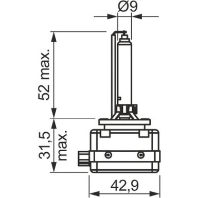 BOSCH 1 987 302 905 Abblendlicht-Glühlampe D1S 85V 35W Pk32d-2, 4300K, Xenon