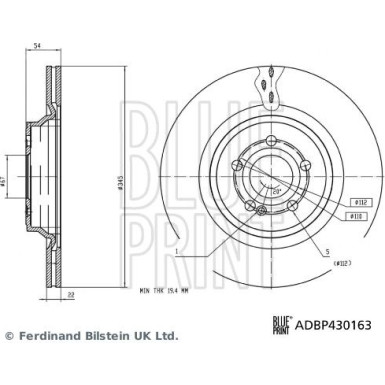 Blue Print | Bremsscheibe | ADBP430163