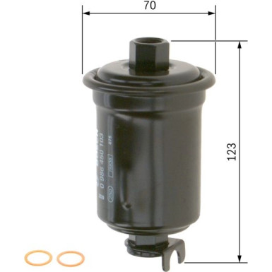 BOSCH | Kraftstofffilter | 0 986 450 103