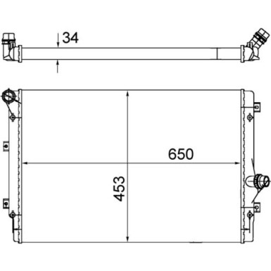 Mahle | Kühler, Motorkühlung | CR 1539 002S