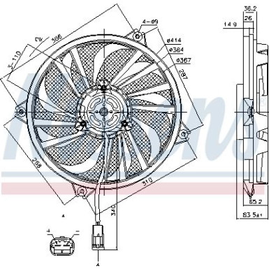 Nissens | Lüfter, Motorkühlung | 85789