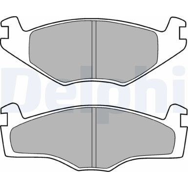 Delphi | Bremsbelagsatz, Scheibenbremse | LP420