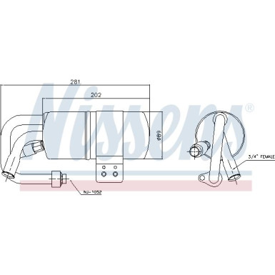 Nissens | Trockner, Klimaanlage | 95505