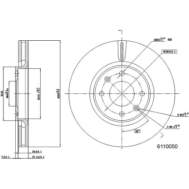 Metzger | Bremsscheibe | 6110050