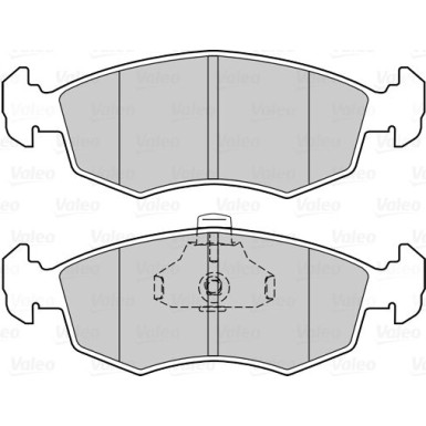 Valeo | Bremsbelagsatz, Scheibenbremse | 302023
