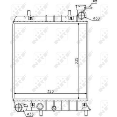 NRF | Kühler, Motorkühlung | 53376