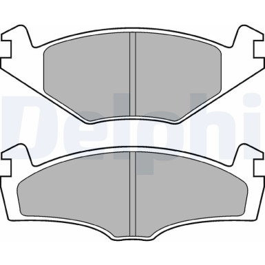 Delphi | Bremsbelagsatz, Scheibenbremse | LP979