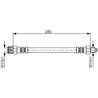 BOSCH | Bremsschlauch | 1 987 476 396