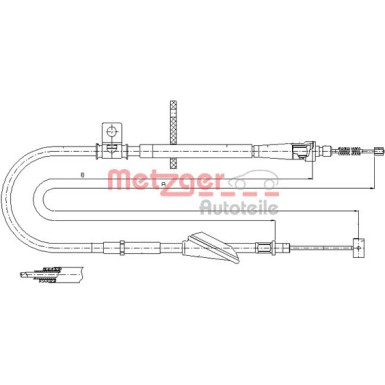 Metzger | Seilzug, Feststellbremse | 11.5741