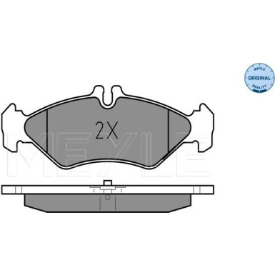 Meyle | Bremsbelagsatz, Scheibenbremse | 025 216 2117