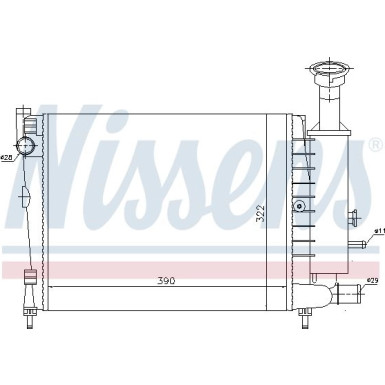 Nissens | Kühler, Motorkühlung | 61354