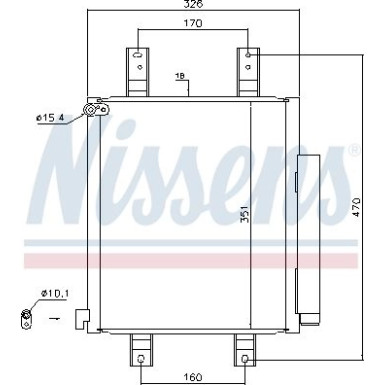 Nissens | Kondensator, Klimaanlage | 940554