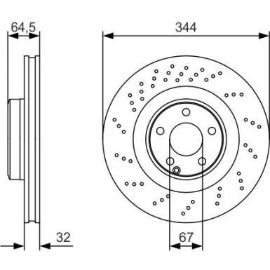 BOSCH | Bremsscheibe | 0 986 479 A17