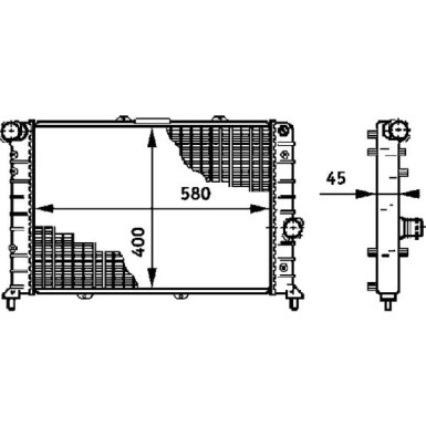 Mahle | Kühler, Motorkühlung | CR 589 000S