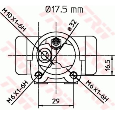 TRW | Radbremszylinder | BWC247