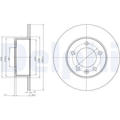 Delphi | Bremsscheibe | BG4320