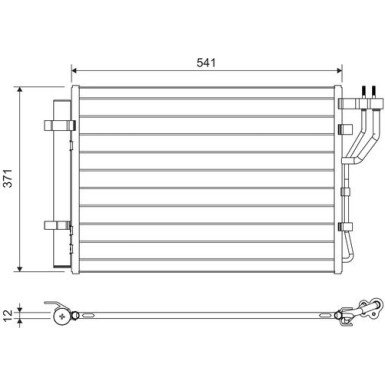 Valeo | Kondensator, Klimaanlage | 822582