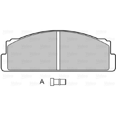 Valeo | Bremsbelagsatz, Scheibenbremse | 598090