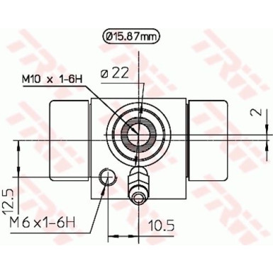 TRW | Radbremszylinder | BWB111A