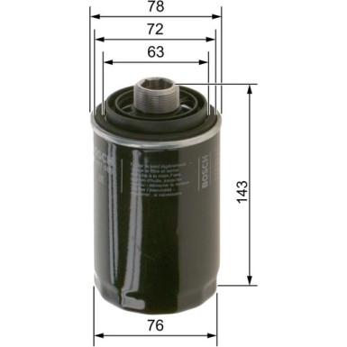 BOSCH F 026 407 080 Ölfilter