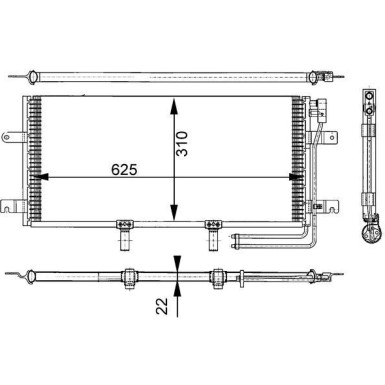 Mahle | Kondensator, Klimaanlage | AC 332 000S