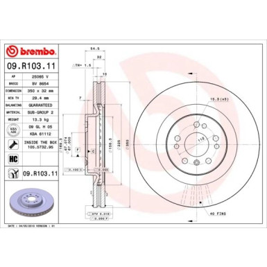 Brembo | Bremsscheibe | 09.R103.11