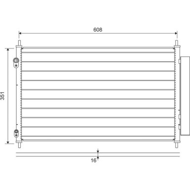 Valeo | Kondensator, Klimaanlage | 822595