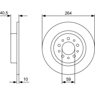 BOSCH | Bremsscheibe | 0 986 479 C98