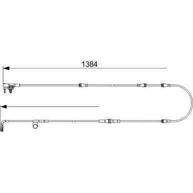 BOSCH | Warnkontakt, Bremsbelagverschleiß | 1 987 473 582