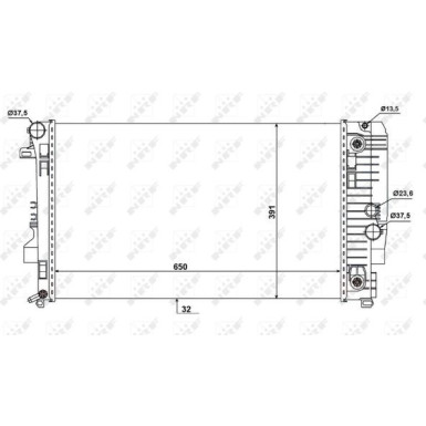 NRF | Kühler, Motorkühlung | 58440