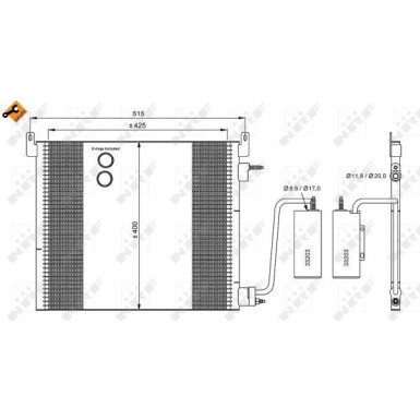 NRF | Kondensator, Klimaanlage | 35741