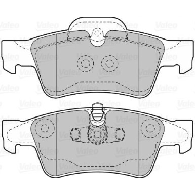 Valeo | Bremsbelagsatz, Scheibenbremse | 598802