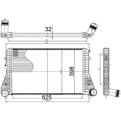 Mahle | Ladeluftkühler | CI 517 000S