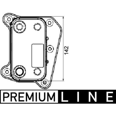 Mahle | Ölkühler, Motoröl | CLC 38 000P