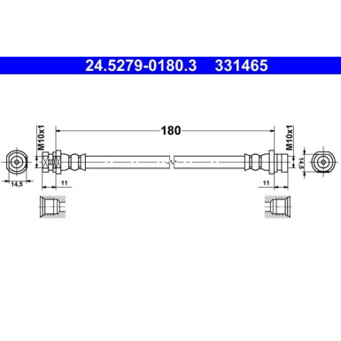 ATE | Bremsschlauch | 24.5279-0180.3