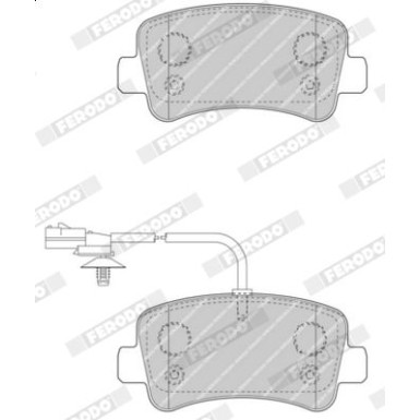 Ferodo | Bremsbelagsatz, Scheibenbremse | FVR4348